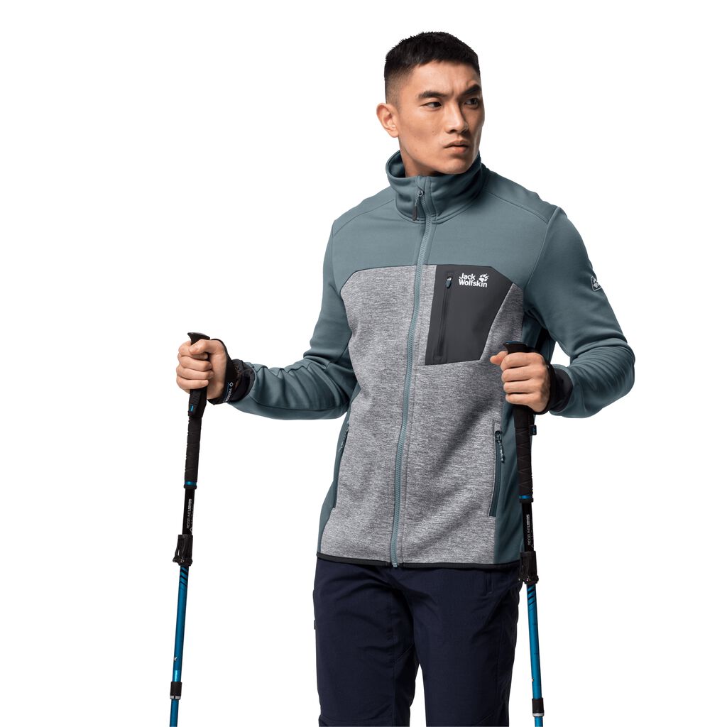 Jack Wolfskin SKY PEAK Vestes Homme Gris - UDPFZNO-01